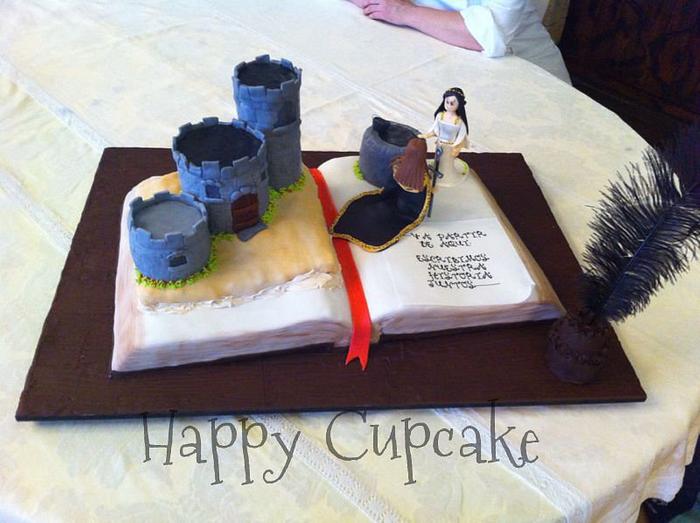 Castle wedding cake