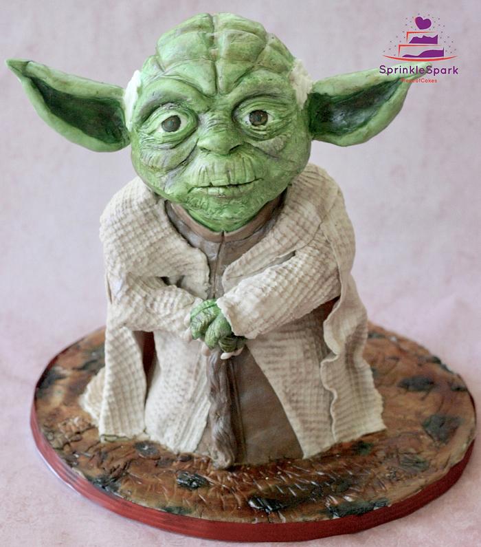 Sculpted Yoda from Star Wars Cakeflix Collaboration