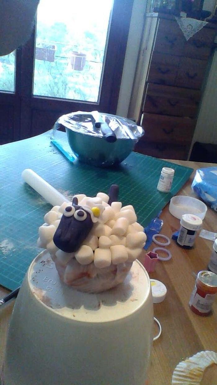 Sheep Cup Cake