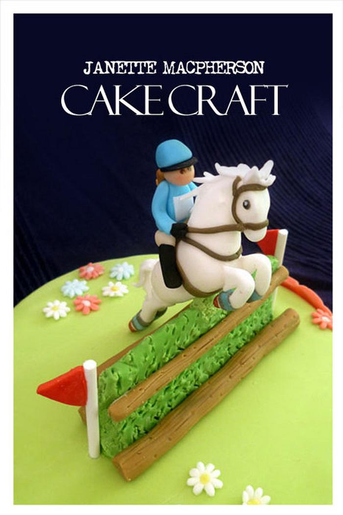 Cross Country horse jumping cake