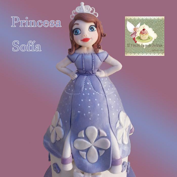 Princess Sofía cake toppers