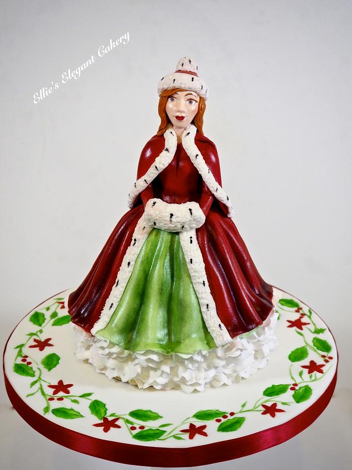 Royal Doulton figurine Christmas cake 