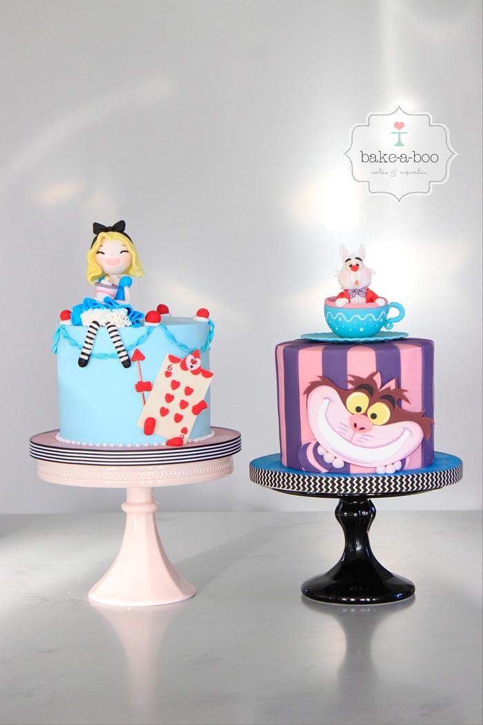 Alice in wonderland cakes