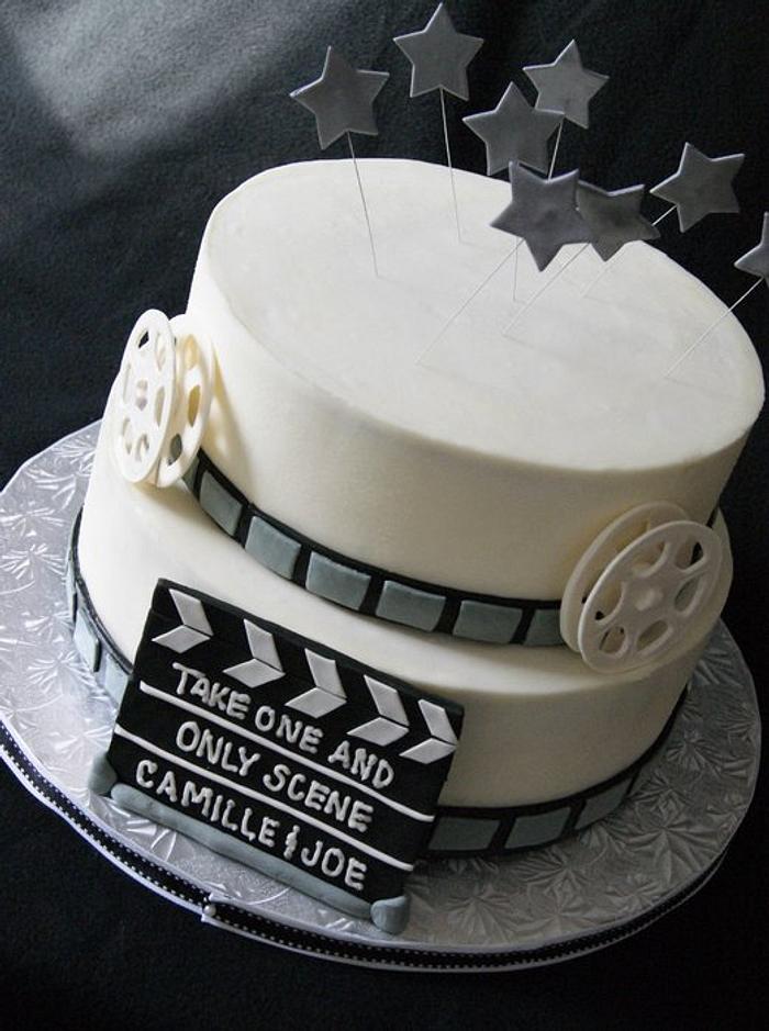 Movie themed groom's cake