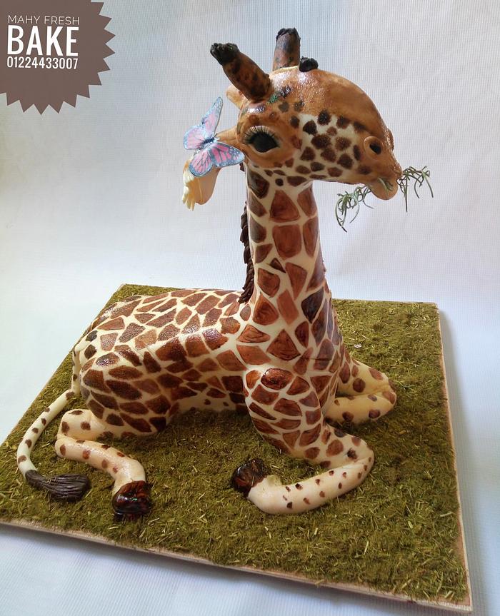 3d giraffe cake