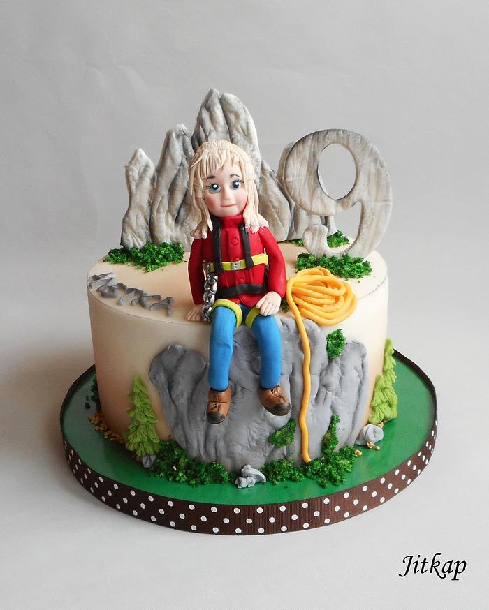 Birthday Mountaineering cake