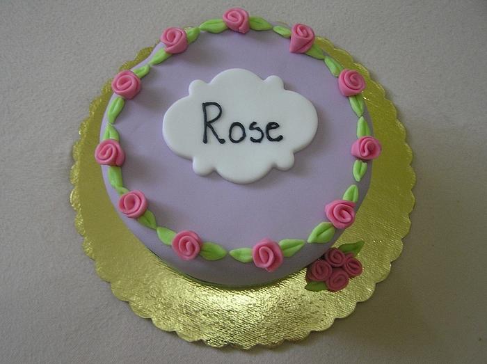 A little cake for Rose
