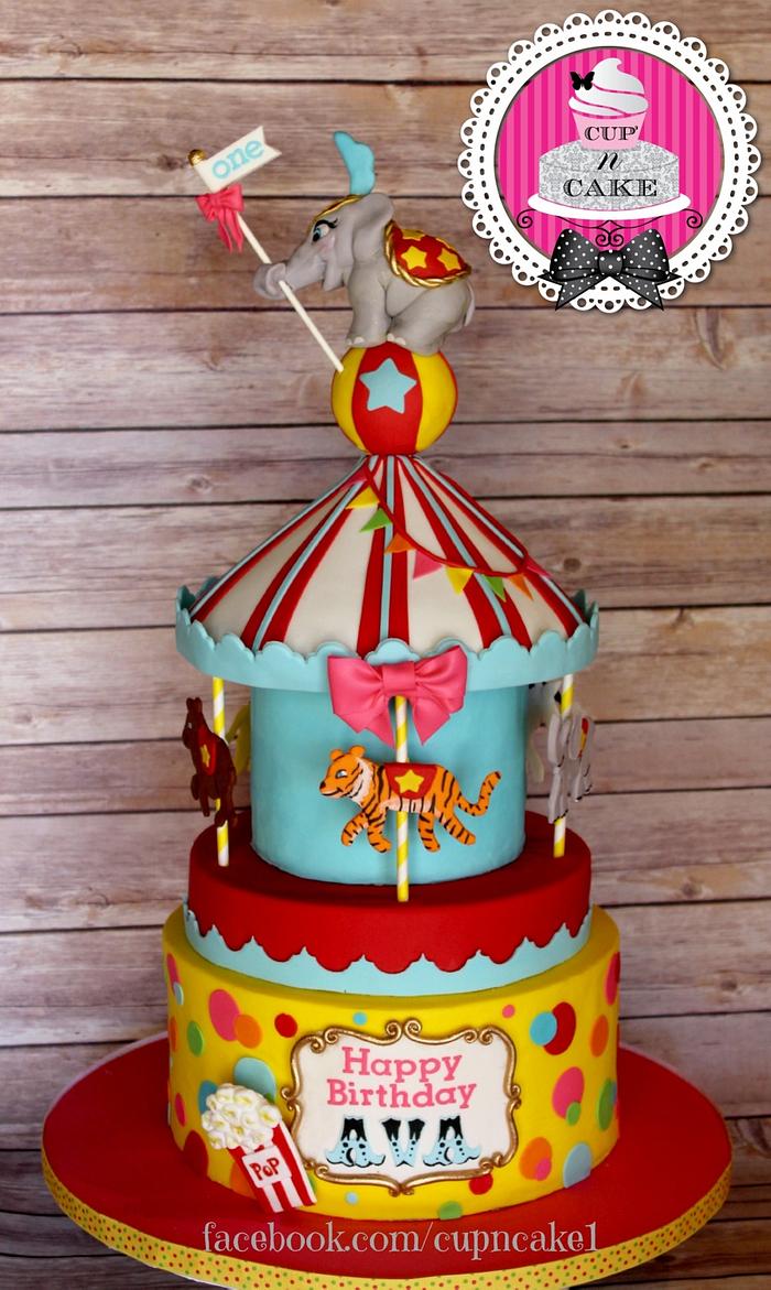 ORIGINAL Circus First Birthday Topper Circus Cake Bunting - Etsy UK