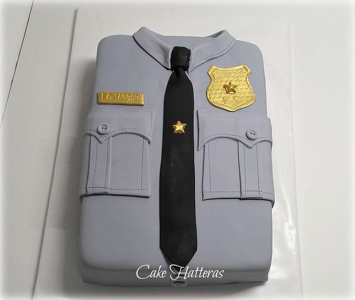 Police Uniform Birthday Cake