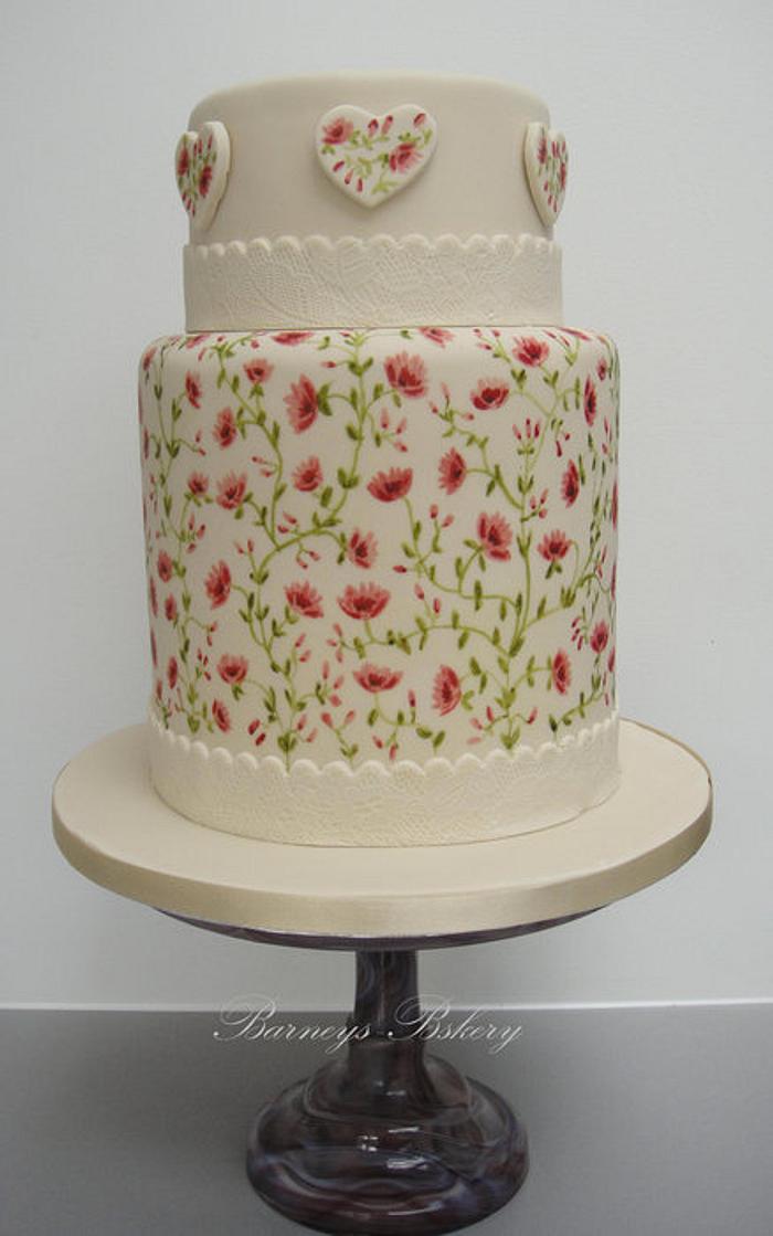 Double Height Painted Cake 