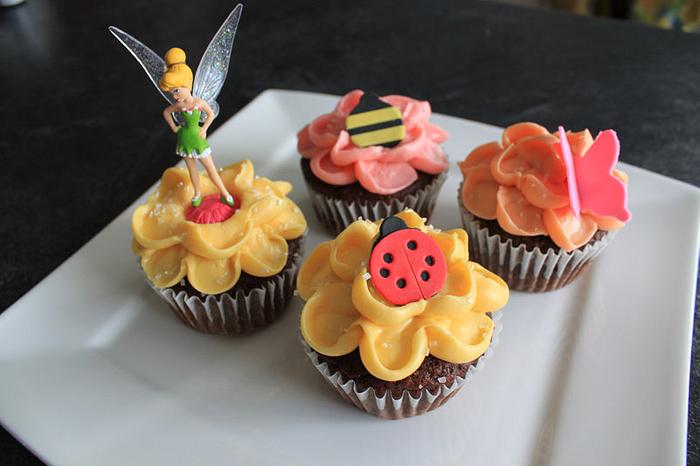 Tinkerbell Fairy Garden Cupcakes