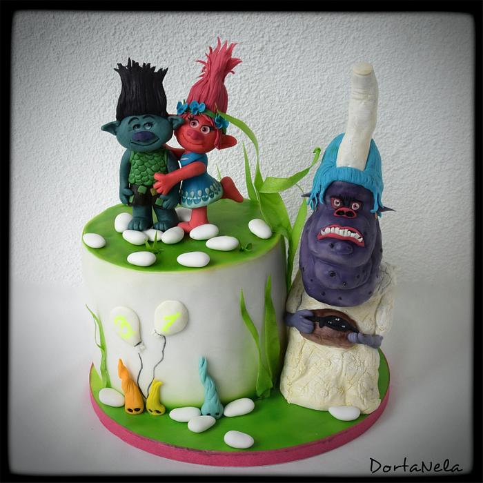Trolls cake