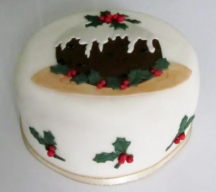 Christmas pudding cake