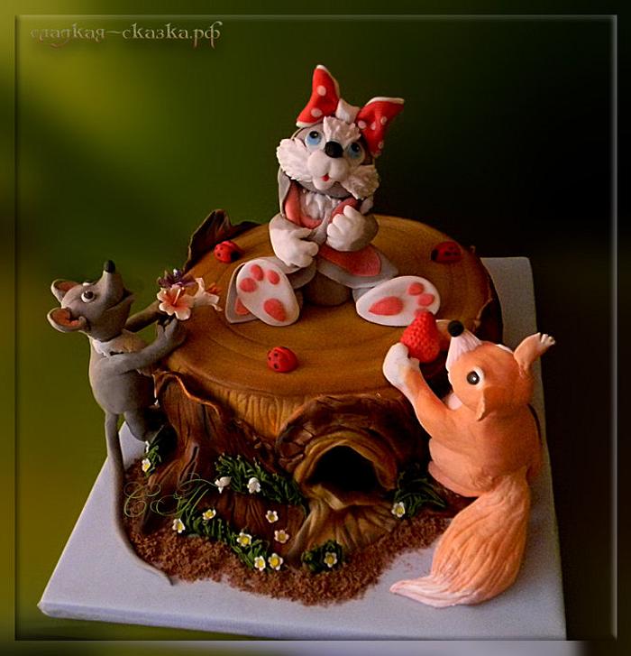 Cake "Birthday hare"
