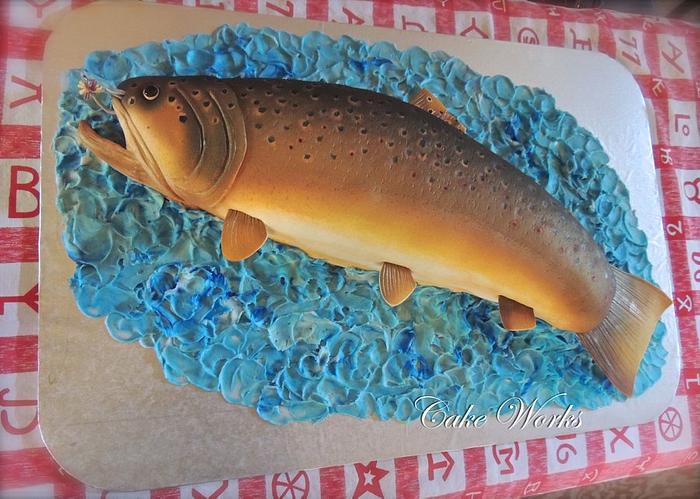 Brown Trout Groom's Cake