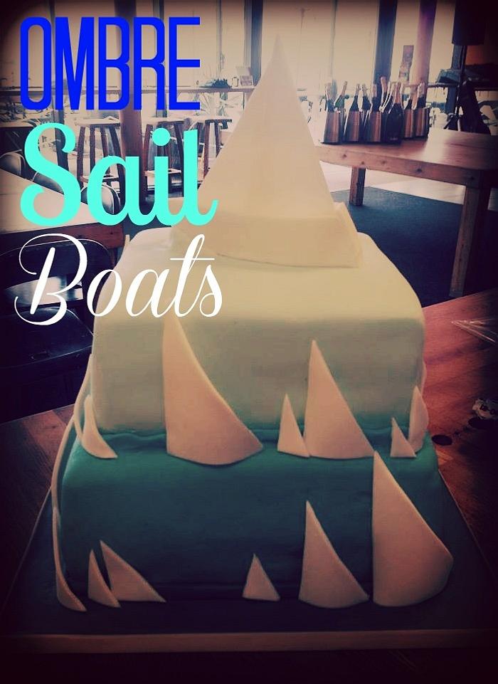 Sail Boat Nautical Cake