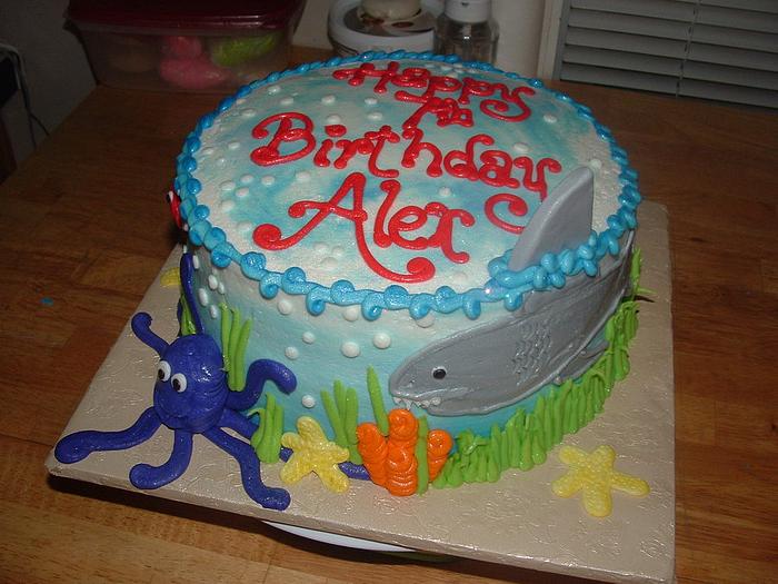 Alex's Shark Cake