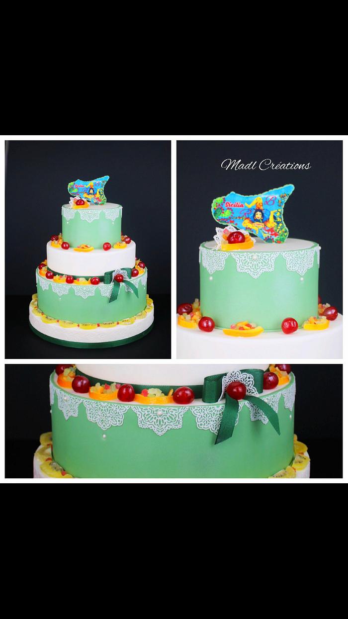 Cassera sicilenne cake design