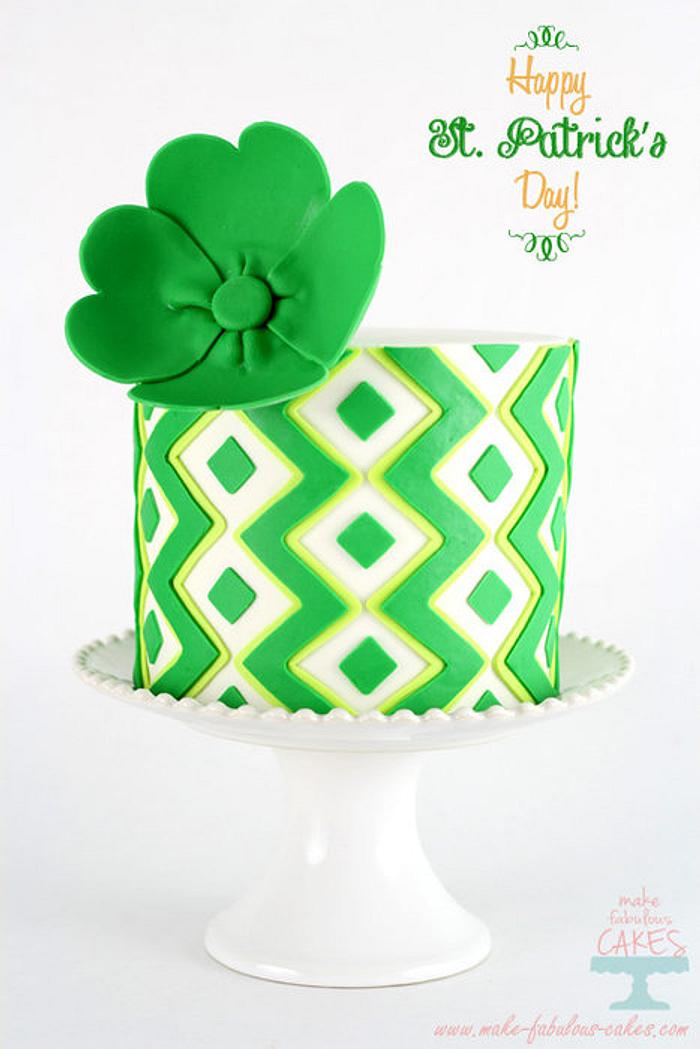 Lime Cake for St. Patrick's Day