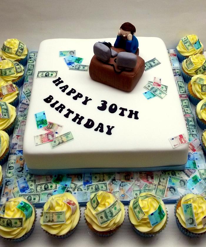 Stock Broker Birthday Cake