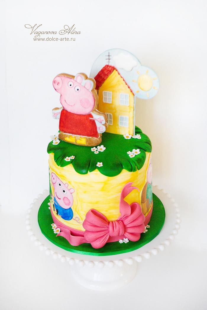 Pepa Pig birthday cake