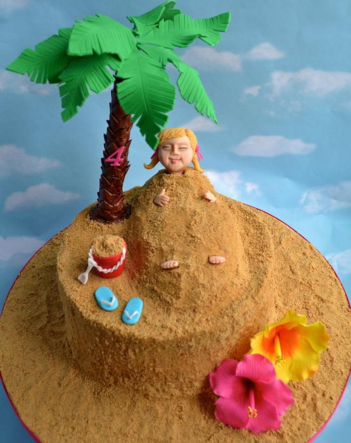Beach fun cake