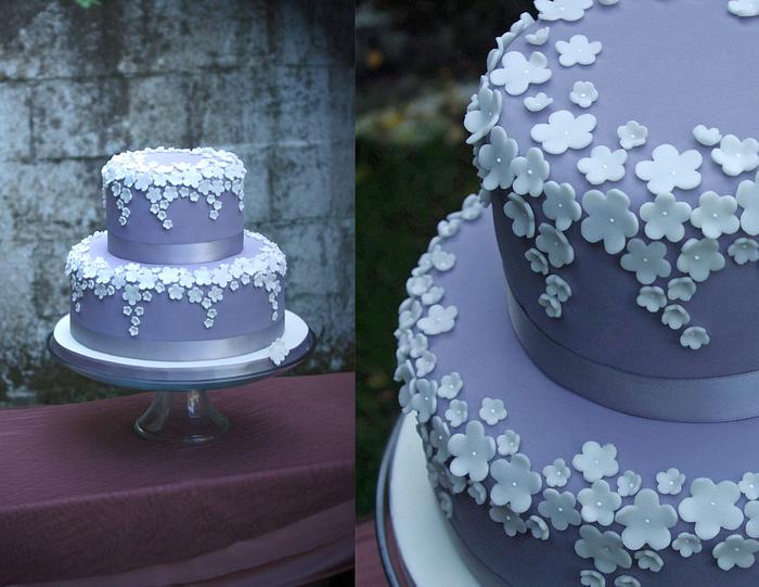 Sophisticated elegance wedding cake