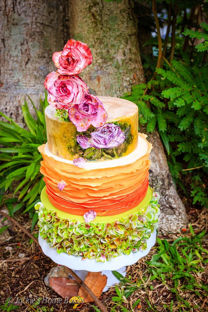 Nature-inspired cake