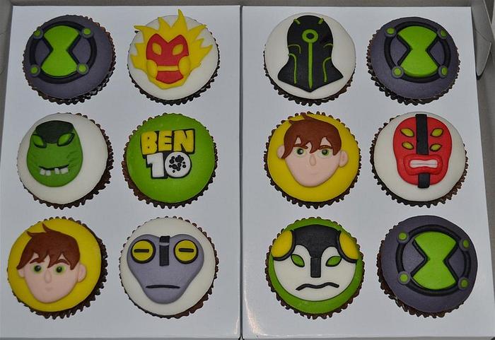 Ben10 alien cupcakes