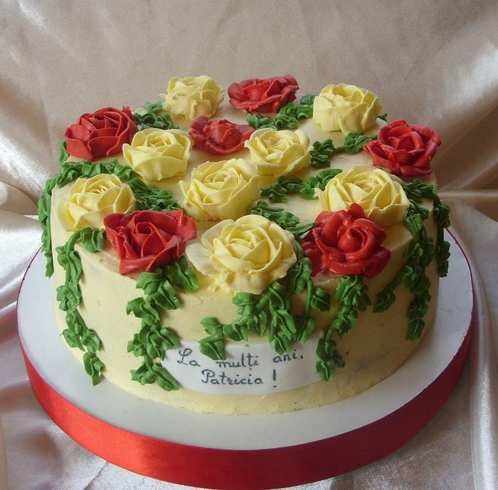 Buttercream roses