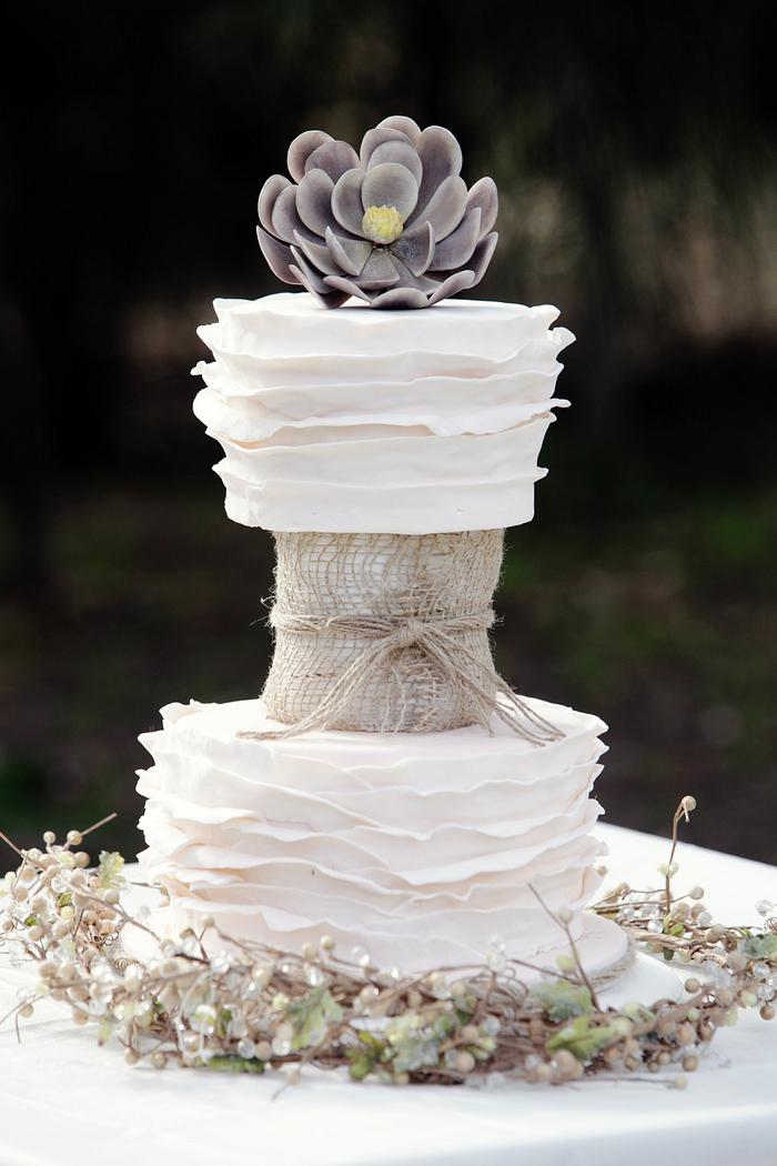 3 tier Boho Chic - Wedding Cake