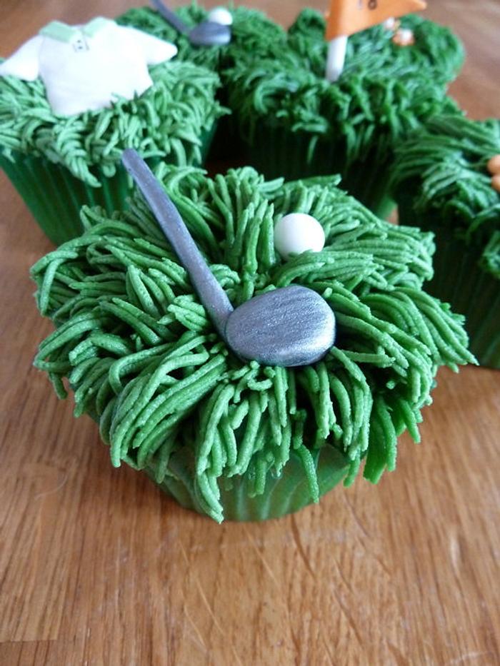 30th Birthday Cupcakes - Golf Theme