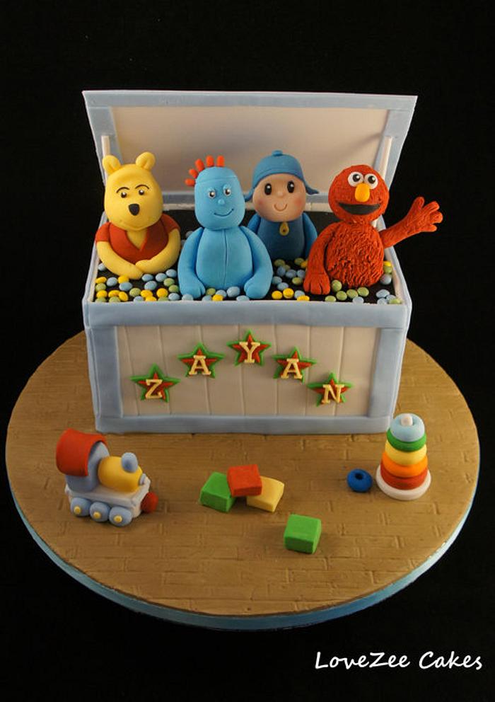 Children's Character Toy Box Cake 
