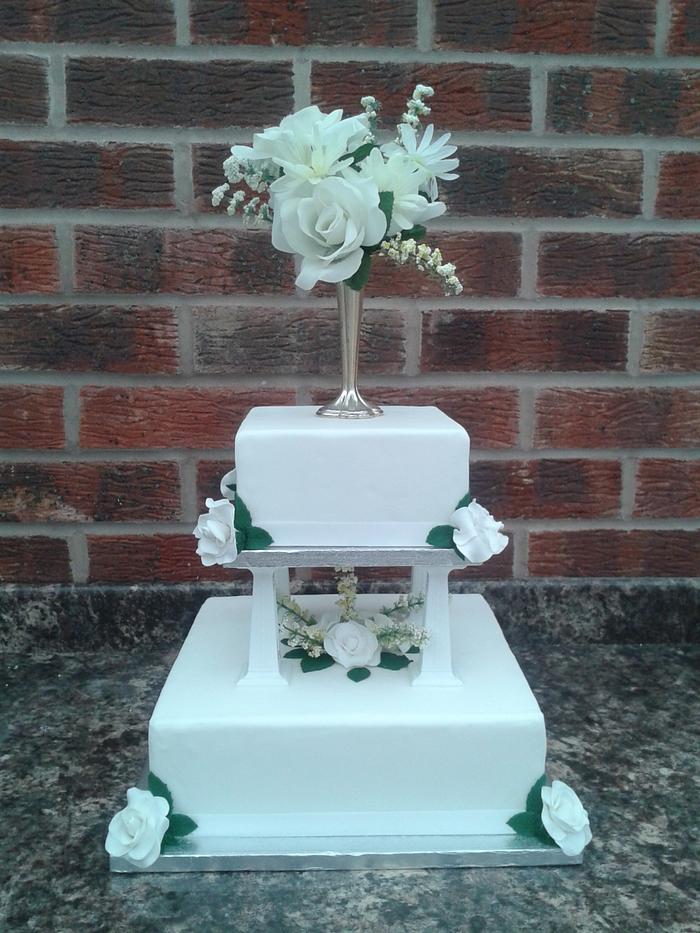 80's inspired Wedding cake