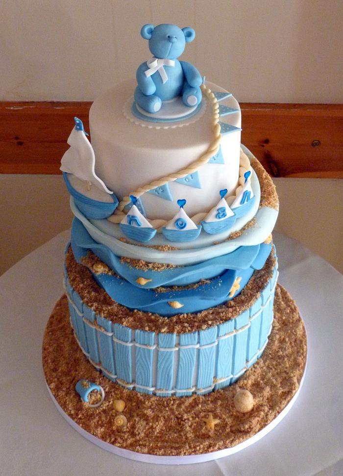 Nautical Themed Christening Cake...