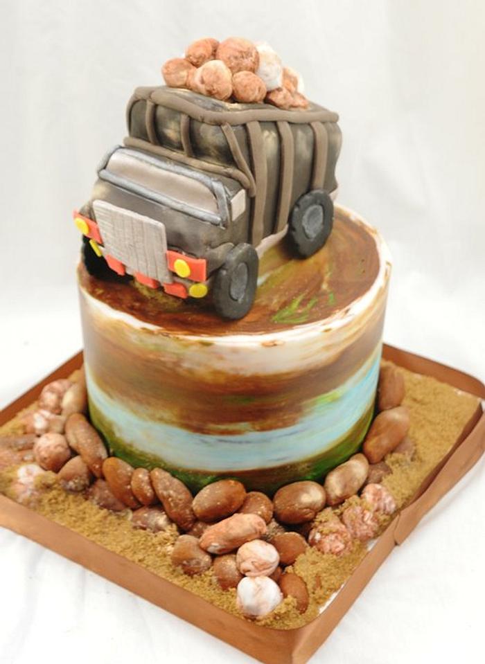 Truck  and Quarry Cake