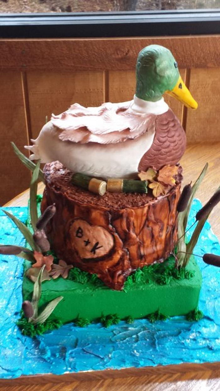 Mallard Duck Grooms Cake