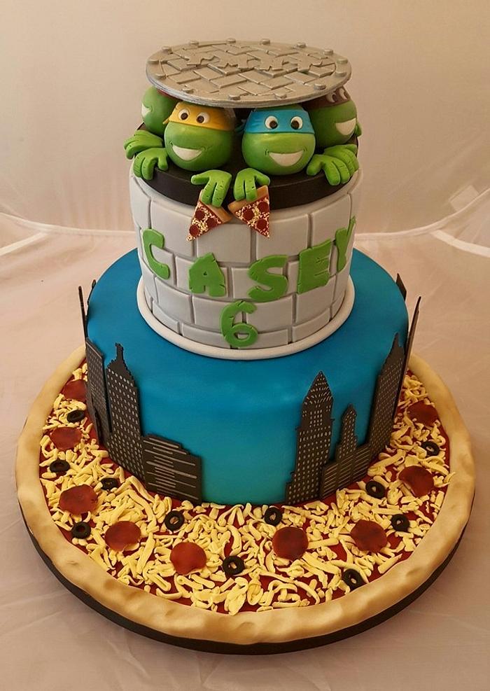 My Sons Teenage Mutant Ninja Turtle Cake