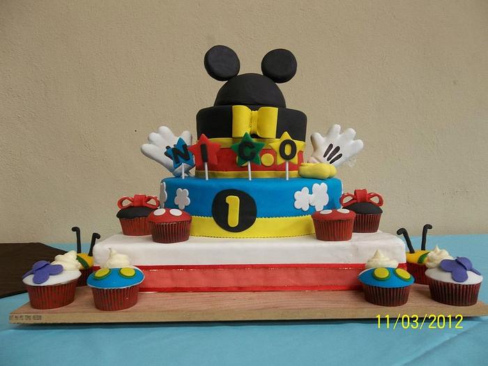 BAPTISM CAKE "Mickey Mouse"