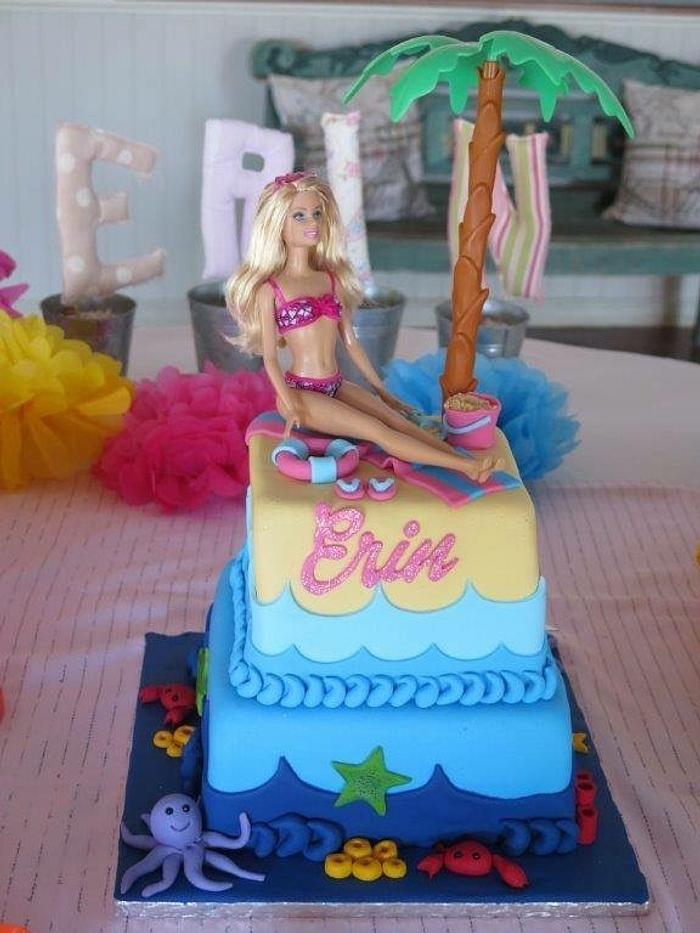 Beach Barbie cake