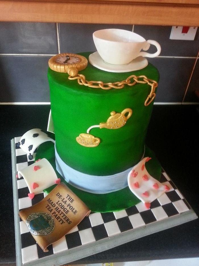 mad hatters tea party cake