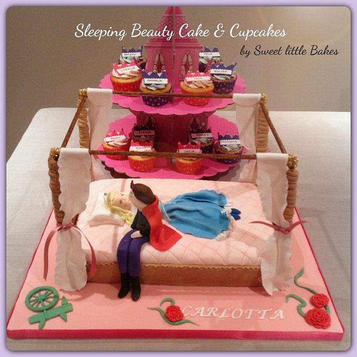 Sleeping Beauty 4 poster bed cake