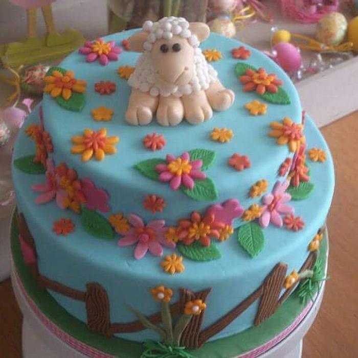 Sheep cake easter