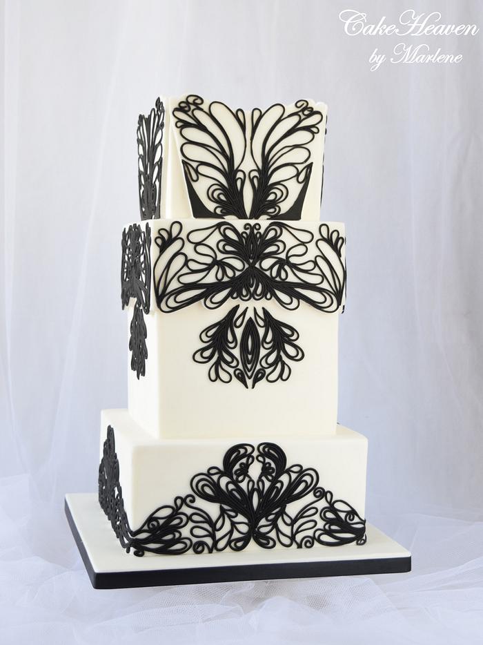 Black and White Cake - Avant Garde Collaboration