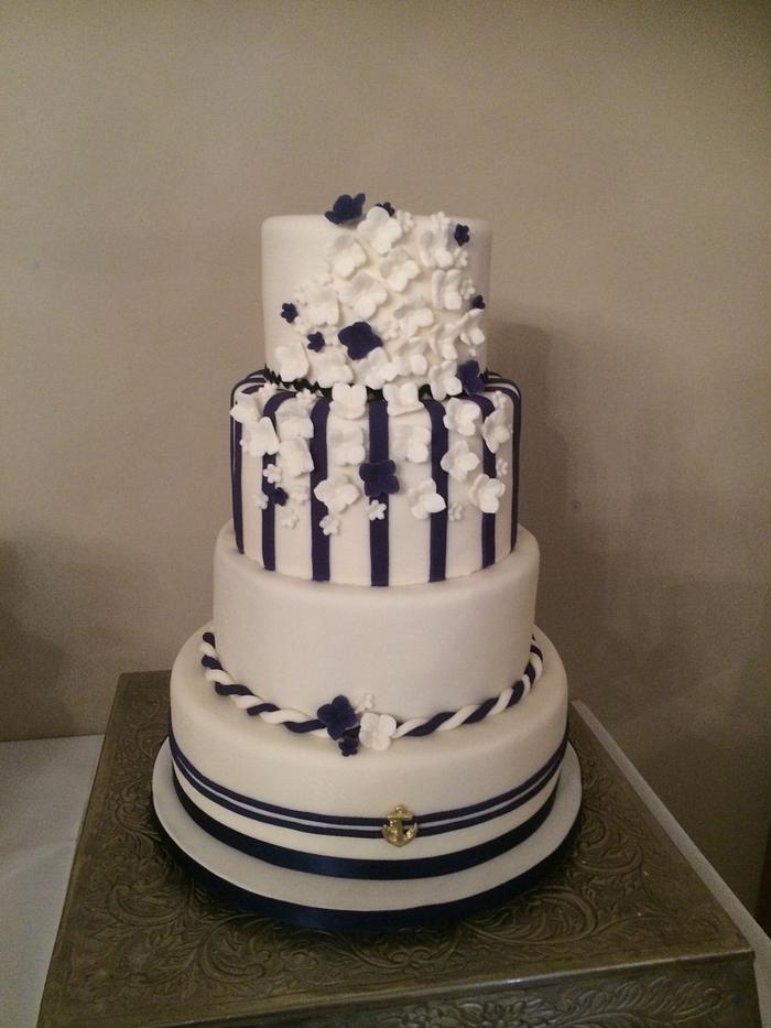 Naval Wedding cake 