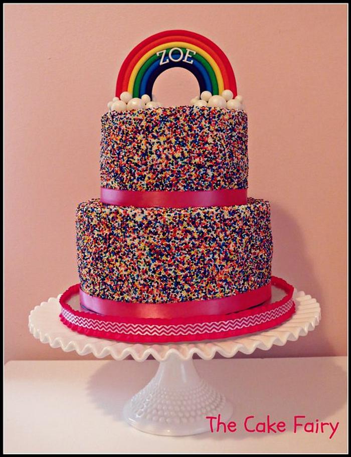 Rainbow Sprinkles Cake!