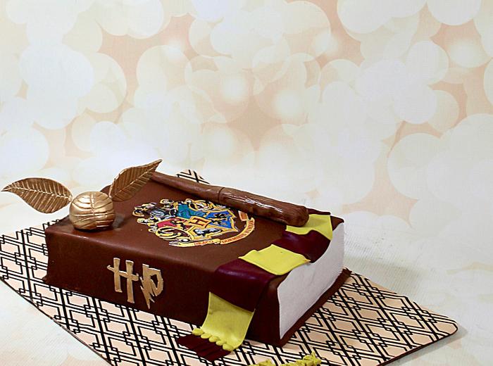 Harry Potter book cake 