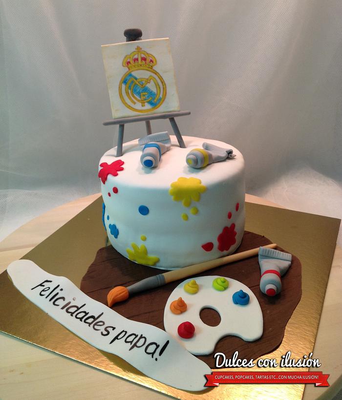 Paint Party Birthday Cake - Decorated Cake by - CakesDecor