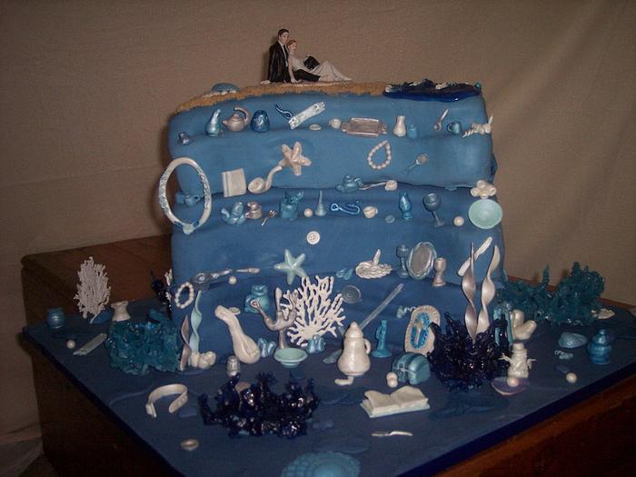 Ariel Wedding Cake