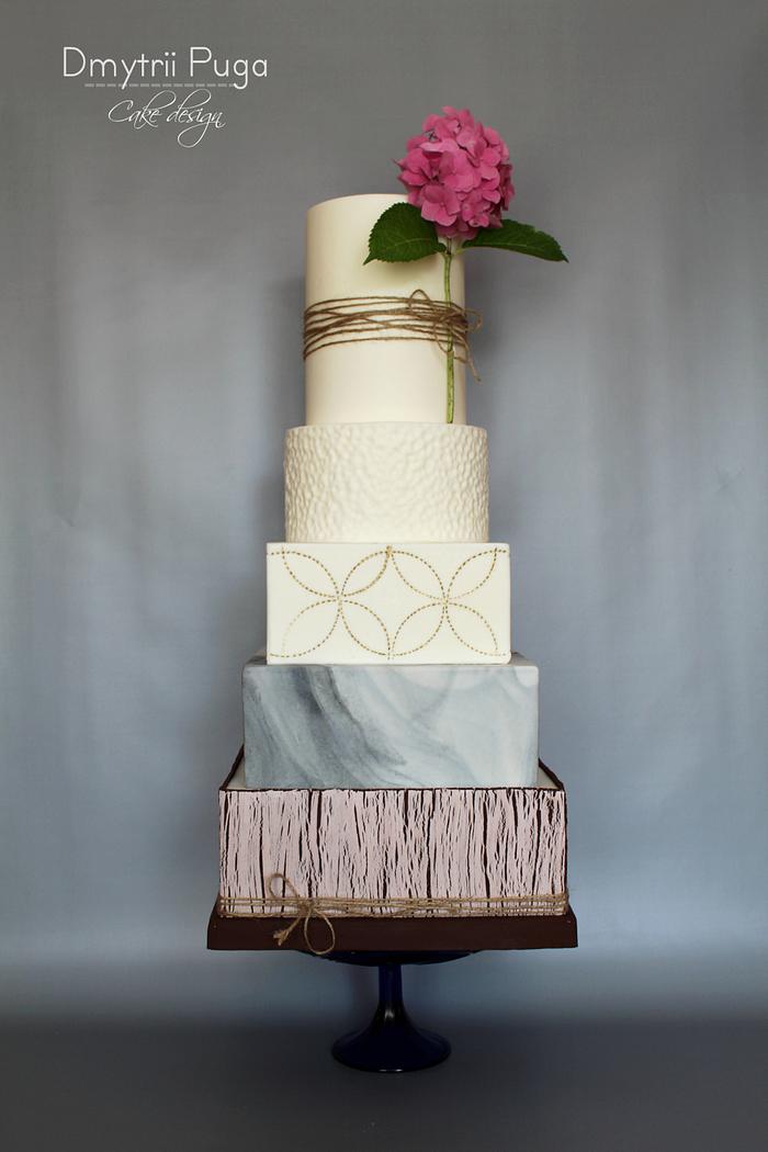 "Hydrangea"-Wedding cake